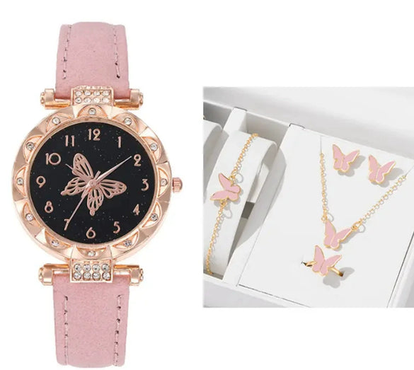 Fashion Ladies Alloy Belt Watch With Round Dial