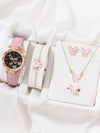 Fashion Ladies Alloy Belt Watch With Round Dial
