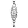Fashion Ladies Alloy Bracelet Quartz Watch With Oval Dial And Stainless Steel Jewelry Buckle