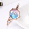 Fashion Ladies Alloy Bracelet Watch With Round Dial