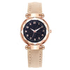 Fashion Ladies Watch Alloy Case Leather Strap Round Dial