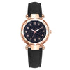 Fashion Ladies Watch Alloy Case Leather Strap Round Dial