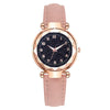 Fashion Ladies Watch Alloy Case Leather Strap Round Dial