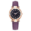 Fashion Ladies Watch Alloy Case Leather Strap Round Dial