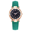 Fashion Ladies Watch Alloy Case Leather Strap Round Dial