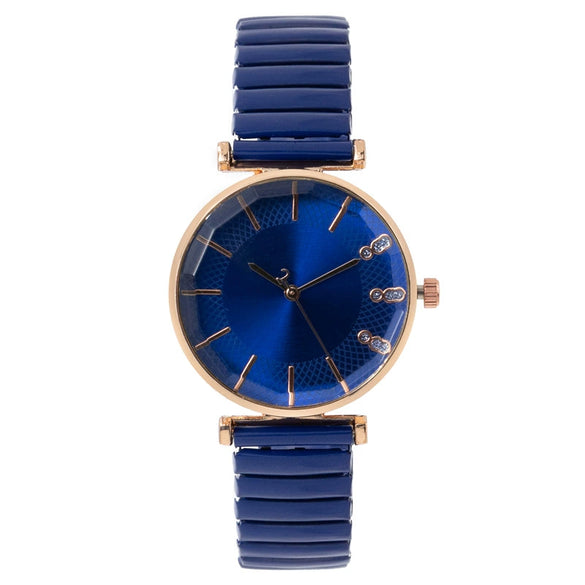 Fashion Ladies Watch Metal Elastic Band Alloy Case Quartz