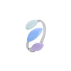 Fashion Leaf Heart Shape Flower Titanium Steel Plating Open Ring