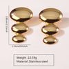 Fashion Leaves Stainless Steel Gold Plated Geometric Earrings For Women