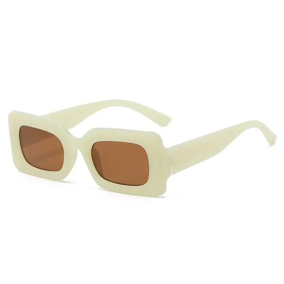 Fashion Leopard Ac Square Full Frame Women'S Sunglasses