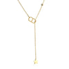 Fashion Letter Star Stainless Steel Collarbone Necklace With Pig Nose Tassel Geometric Design Electroplated Titanium Steel For Women