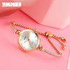 Fashion Light Luxury Women's Quartz Watch Stainless Steel Metal Round Dial