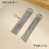 Fashion Long Tassel Stainless Steel Women's Exaggerated Geometric Earrings With Electroplating