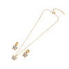 Fashion Love Necklace Suit With Butterfly Star Heart Pattern Stainless Steel O Chain Necklace Electroplated For Women