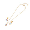 Fashion Love Necklace Suit With Butterfly Star Heart Pattern Stainless Steel O Chain Necklace Electroplated For Women