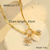 Fashion Love Pendant Necklace Stainless Steel Geometric Electroplating