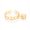 Fashion Love Simple Classic Titanium Steel Jewelry With Electroplating Opening Adjustable Light Luxury Style