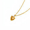 Fashion Love Stainless Steel Necklace With Heart Shape Pendant And Electroplating Treatment