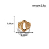 Fashion Love Stitching Hollow Light Luxury Opening Adjustable Heart Shape Titanium Steel Ring With Electroplating