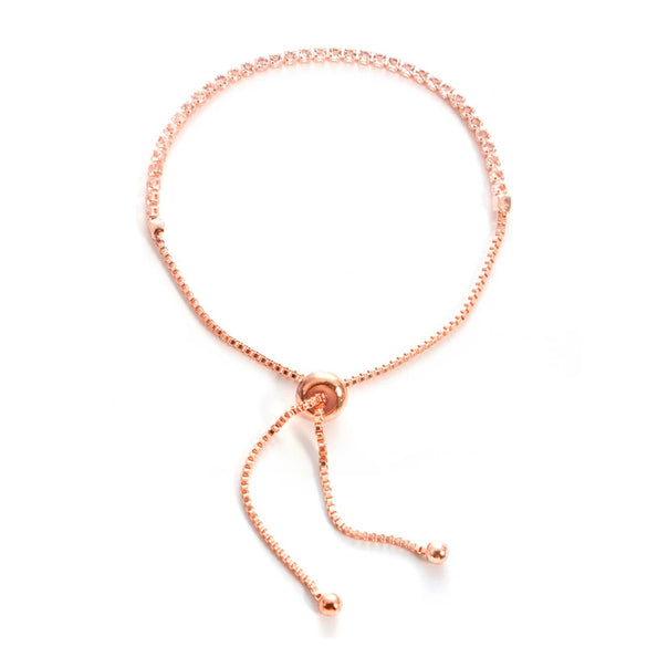 Fashion Lowkey Luxury Exquisite Diamond Crystal Pushpull Bracelet For Women Alloy Material With Diamond Treatment Geometric Styling