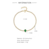 Fashion Luxury Colored Diamond S925 Sterling Silver Electroplated Geometric Ladies Bracelet