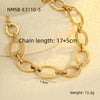 Fashion Luxury Stainless Steel Tassel Geometric Pendant Bracelet With Electroplating For Women