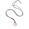 Fashion Matte Alloy Heart Shape Long Necklace For Women