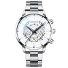 Fashion Men's Alloy And Stainless Steel Band Round Dial Leisure Watch