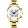 Fashion Men's Alloy And Stainless Steel Band Round Dial Leisure Watch