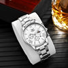 Fashion Men's Alloy Watch With Calendar And Round Dial