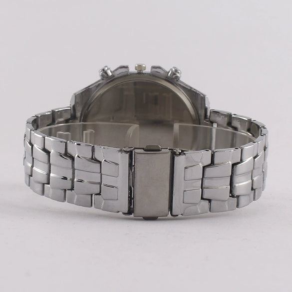 Fashion Men's Metal Watch With Mineral Strengthened Glass Mirror And Round Dial
