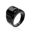 Fashion Men's Titanium Steel Geometric Ring Jewelry With Polishing Style