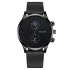 Fashion Men's Watch Alloy Case Stainless Steel Belt Round Dial Quartz Watch