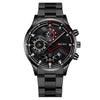 Fashion Men's Watch Metal Case Stainless Steel Strap Round Dial