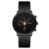 Fashion Men's Watch Metal Milan Belt Stainless Steel Strap Quartz Movement Round Dial