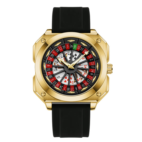 Fashion Men's Wristwatch Alloy Case Plastic Strap Square Dial Mineral Reinforced Glass Mirror Luminous Waterproof Quartz Watch