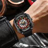Fashion Men's Wristwatch Alloy Case Plastic Strap Square Dial Mineral Reinforced Glass Mirror Luminous Waterproof Quartz Watch