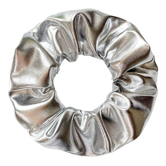 Fashion Metal And Cloth Hair Ring Knitted Light Luxury Style Rainbow Design