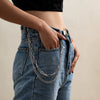 Fashion Metal Double Waist Body Chain For Women Geometric Single Lap Pants Chain Street Style Hip Chain