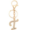Fashion Metal English Alphabet Keychain Pendant