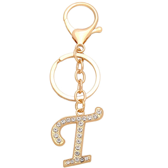 Fashion Metal English Alphabet Keychain Pendant