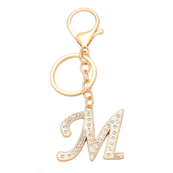Fashion Metal English Alphabet Keychain Pendant