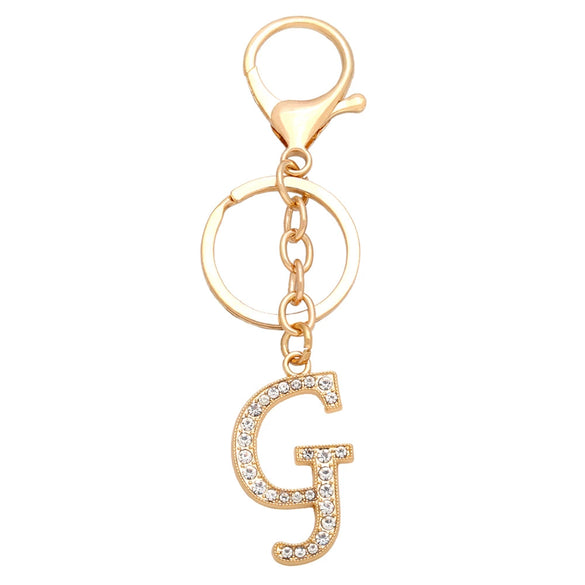 Fashion Metal English Alphabet Keychain Pendant