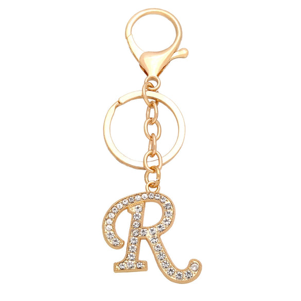 Fashion Metal English Alphabet Keychain Pendant