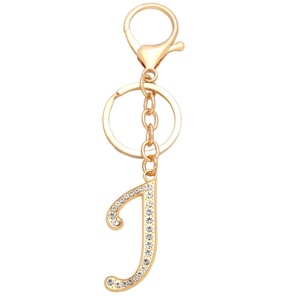 Fashion Metal English Alphabet Keychain Pendant