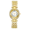 Fashion Metal Women's Diamondencrusted Quartz Watch Bracelet