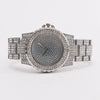 Fashion Metal Women's Round Dial Quartz Watch With Fulldiamond Design
