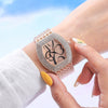 Fashion Metal Women's Watch With Barrel Dial And Jewelry Buckle