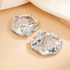 Fashion Metallic Electroplated Geometric Zinc Alloy Earrings For Women