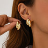 Fashion Metallic Electroplated Geometric Zinc Alloy Earrings For Women