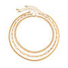 Fashion Metallic Snake Bone Chain Necklace Geometric Iron Copper Electroplated For Women